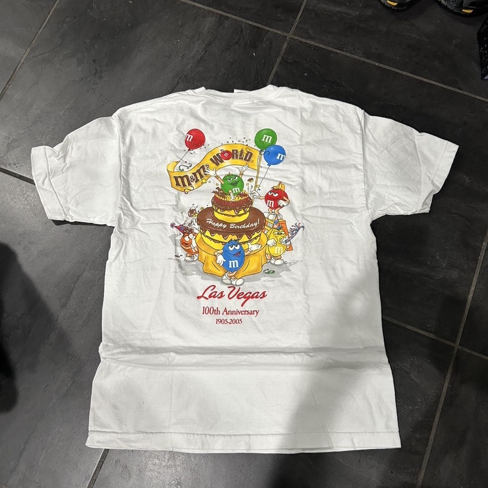 White M&M's World Las Vegas T-Shirt